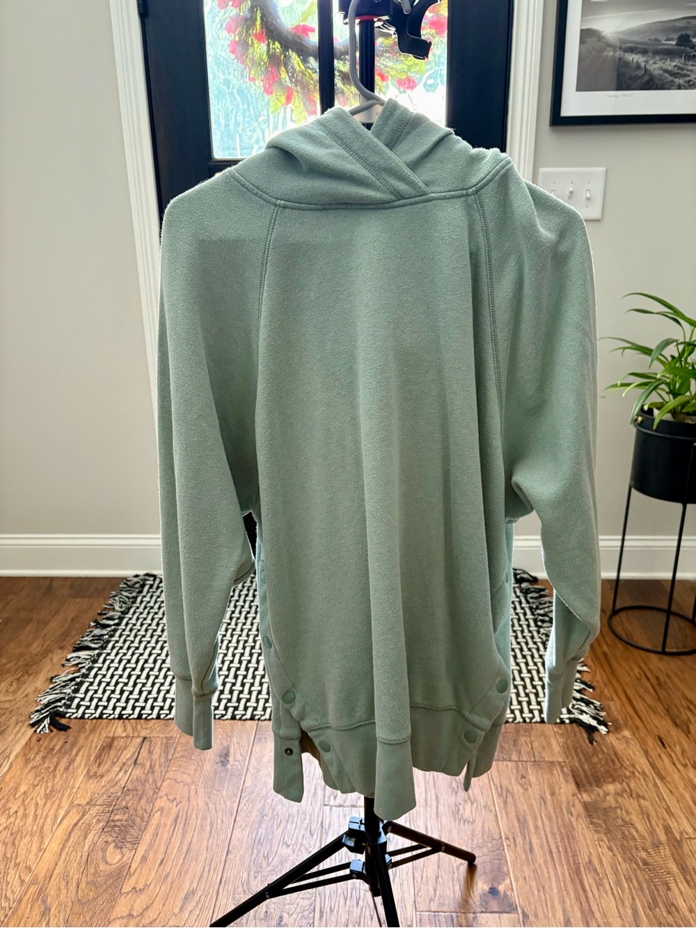 Aerie Sage Green Hooded Sweater